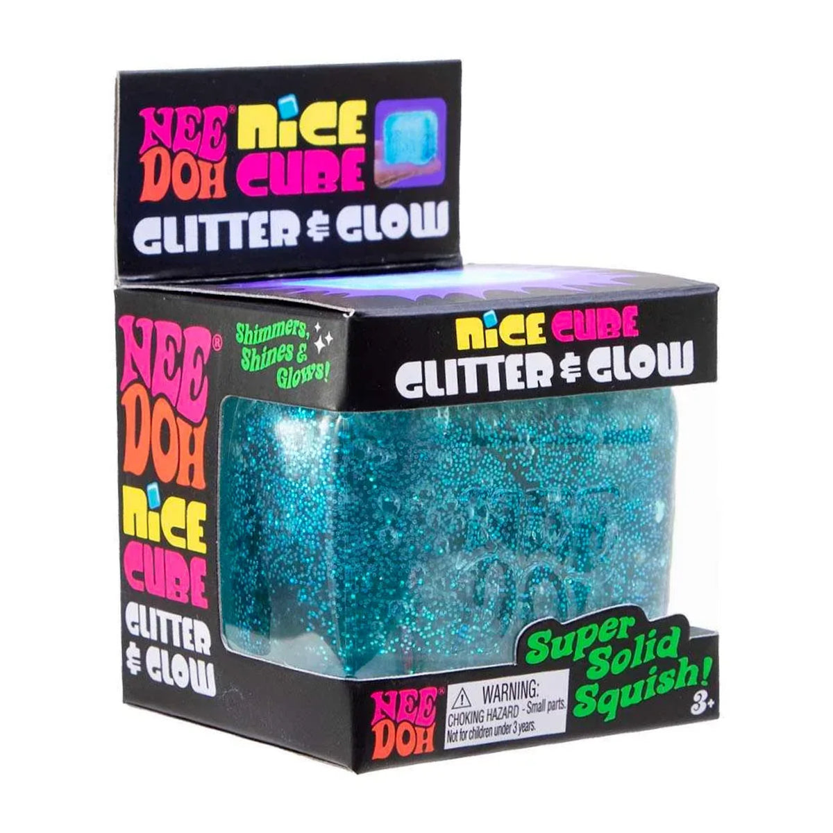 NeeDoh Nice Cube Glitter & Glow