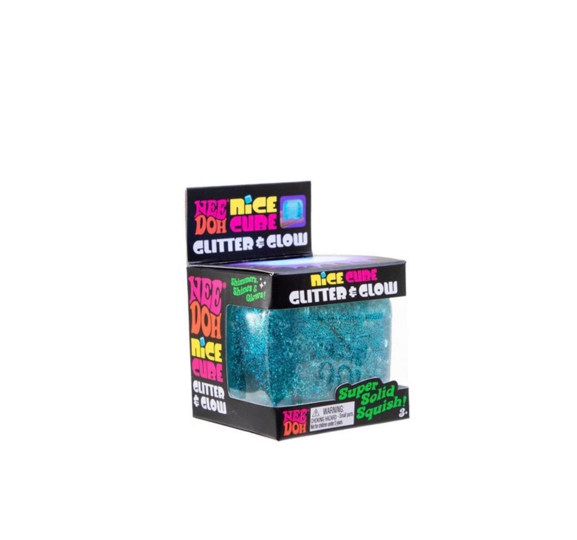 NeeDoh Nice Cube Glitter & Glow