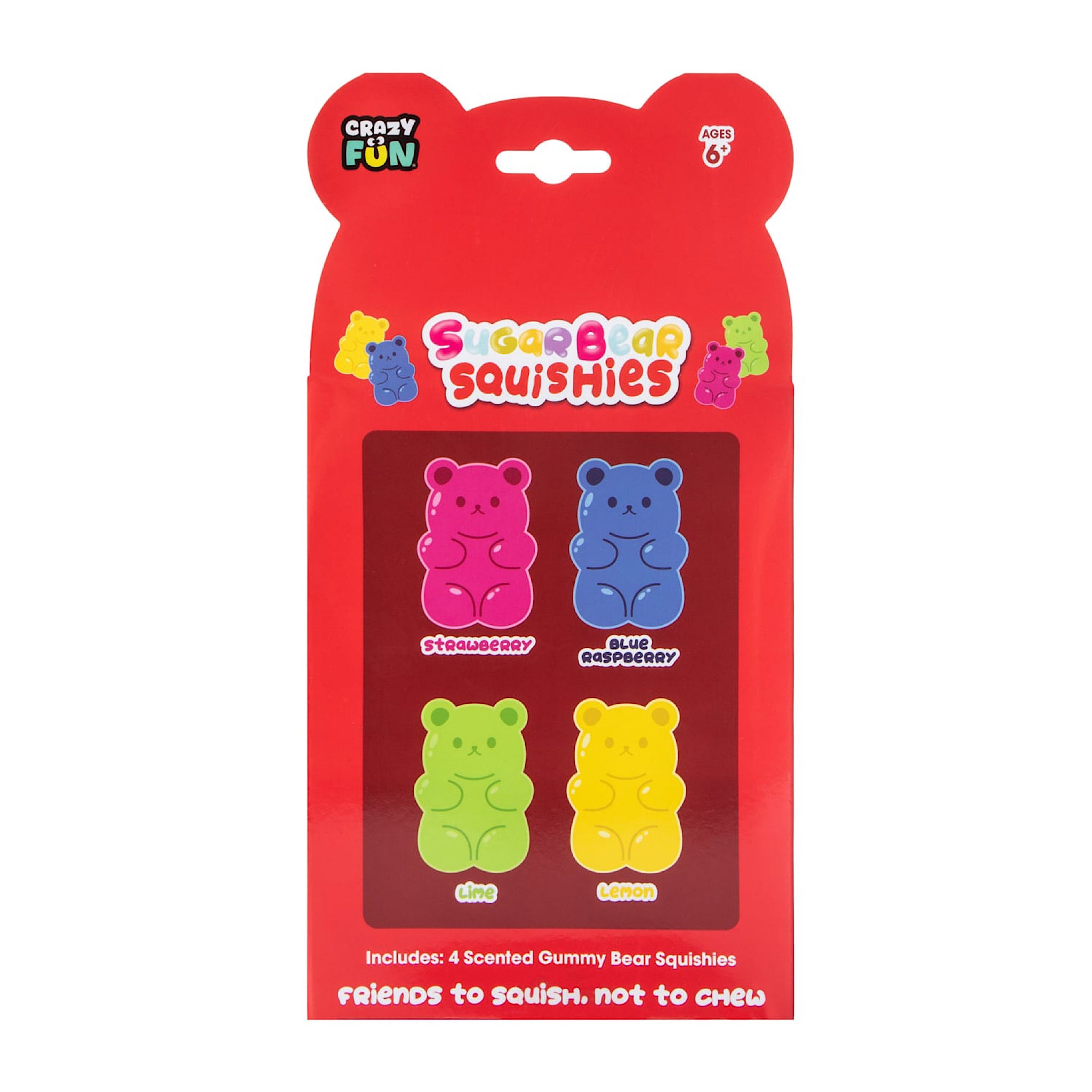 Crazy Fun Sugar Bear Squishies Set 4-Pack	 Crazy Fun Sugar Bear Squishies Set 4-Pack