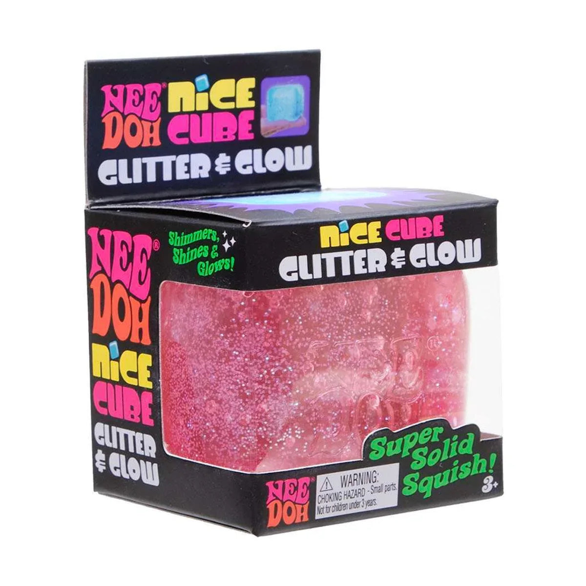NeeDoh Nice Cube Glitter & Glow