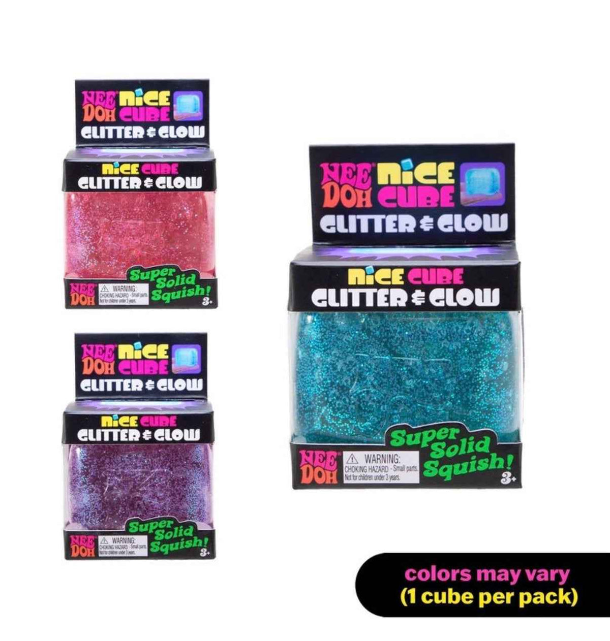 NeeDoh Nice Cube Glitter & Glow