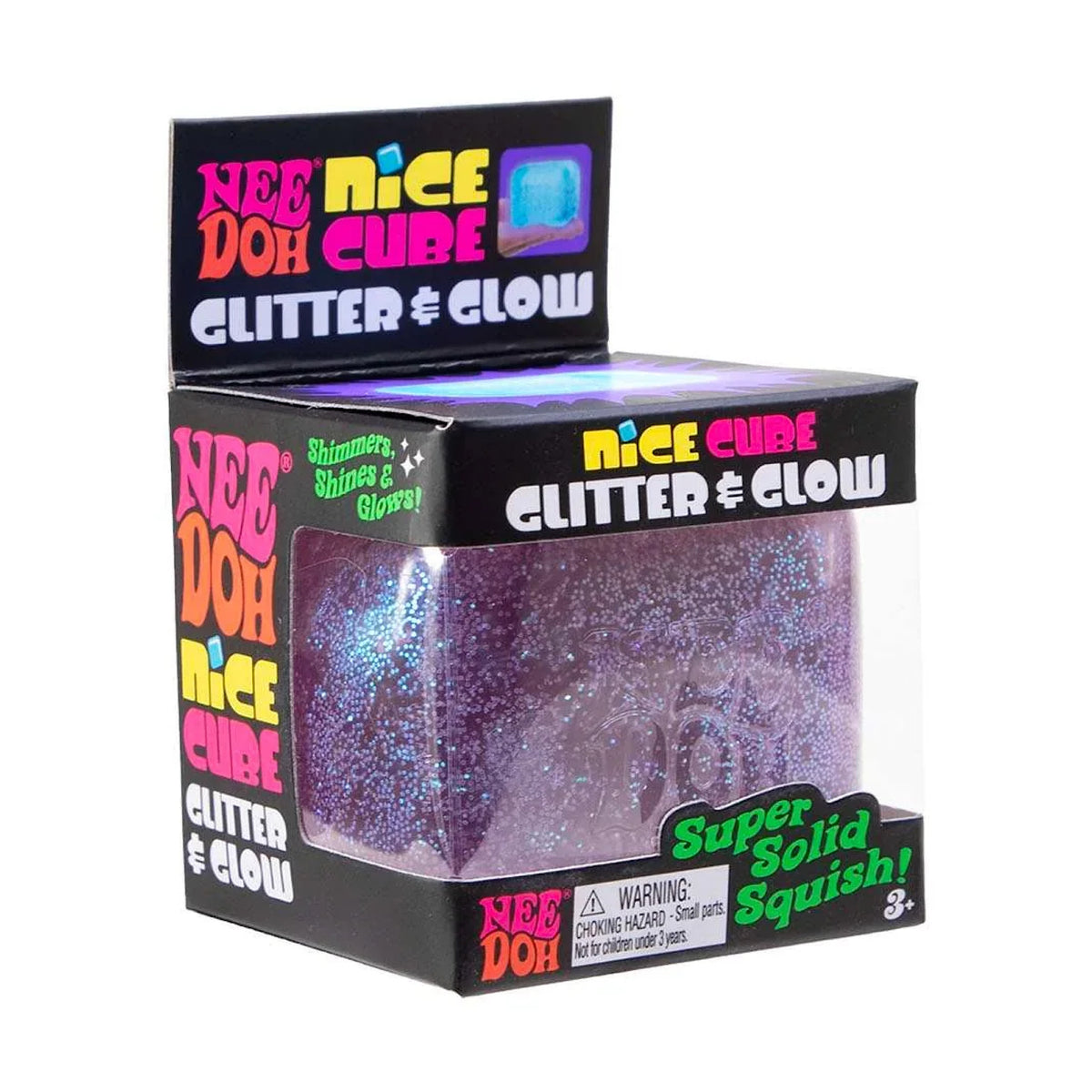 NeeDoh Nice Cube Glitter & Glow
