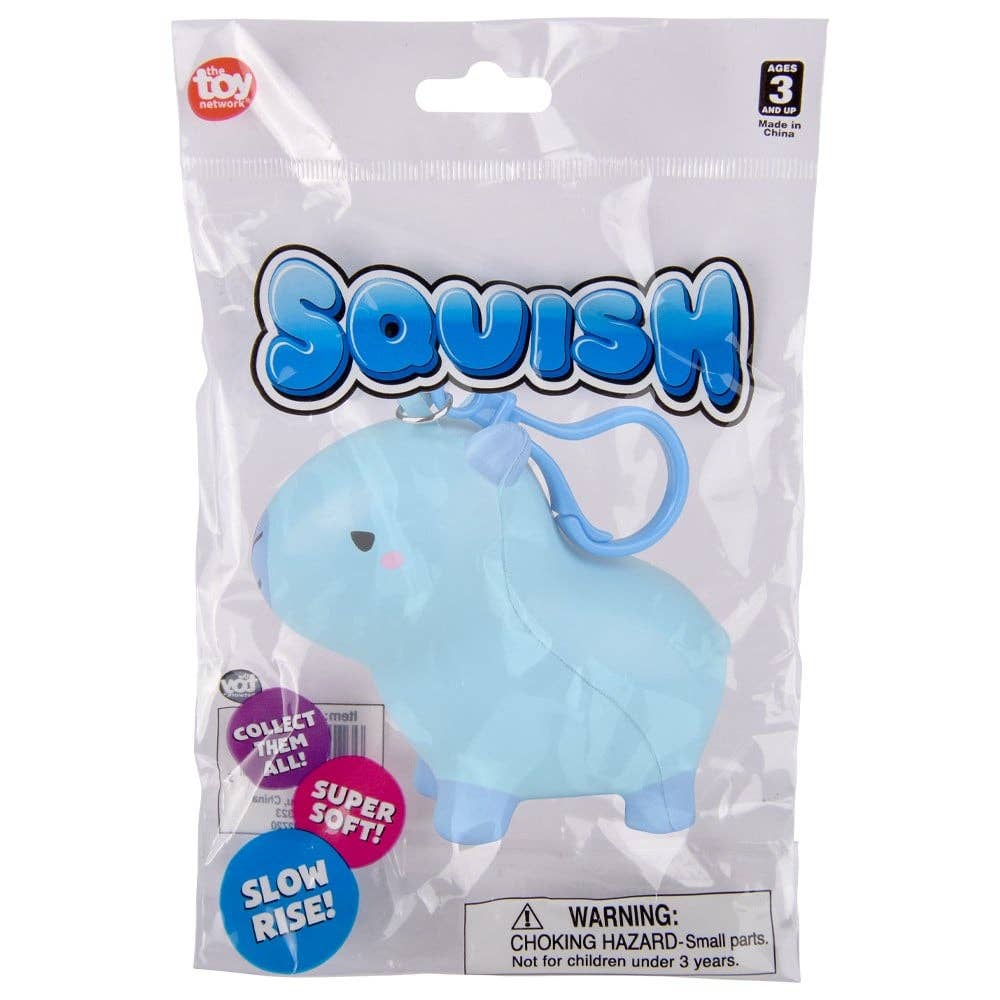 Capybara Squish Backpack Clip Toy