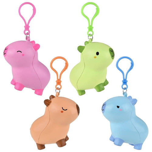 Capybara Squish Backpack Clip Toy